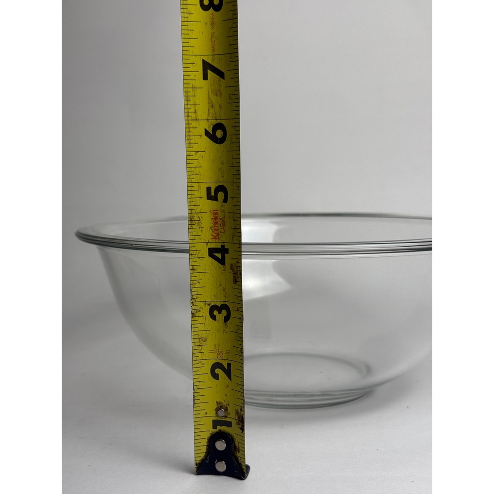 Pyrex Glass Mixing Bowl 325 2.5L Clear Made in USA Oven Broiler Safe - Picture 5 of 6